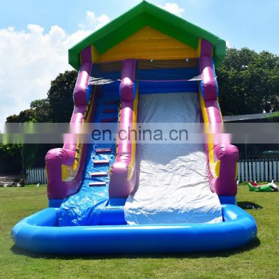 Commercial water park adult and kids amusement air my fun inflatables water slide