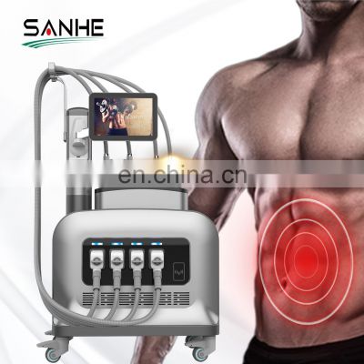 Powerful Ems Sculpt 4 Handles With Ems Electro Magnetic Sculpt Electromagnetic Sculpting Machine Ems Muscle Machine