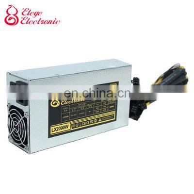 Lx 2400w Psu Computer Fan Case Server Power Supply For Graphics Card 24pin 80plus 80 Plus
