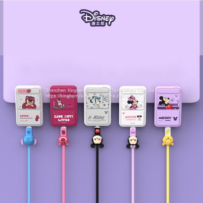 Disney cartoon wireless power bank ultra-thin portable 10000Ah large capacity stand mobile power supply