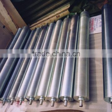 China factory customized zinc plating metal conveyor idler rollers