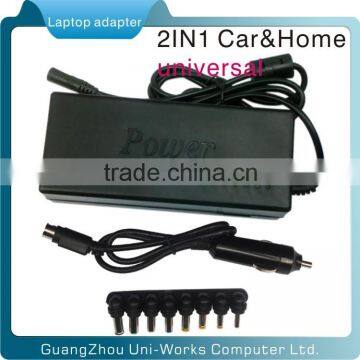 100W 2 in 1car and home Universal laptop adapter