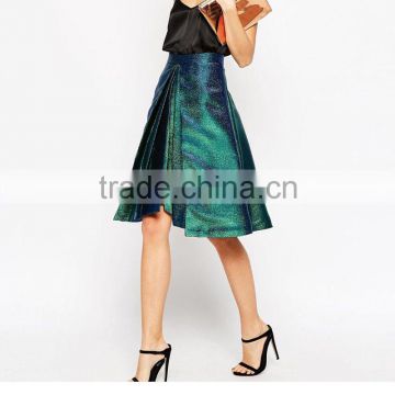 Gradient ramp lady a-line skirts designs dress summer apparel suppliers