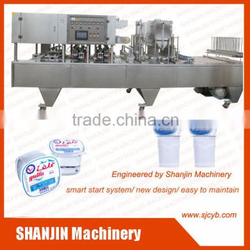 Full automatic good price plastic cup filling sealing machine