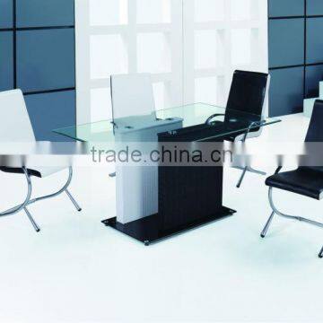 Seawave design MDF & glass modern dining table set