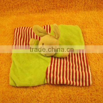 wholesale velvet bibs baby blanket with soft toy