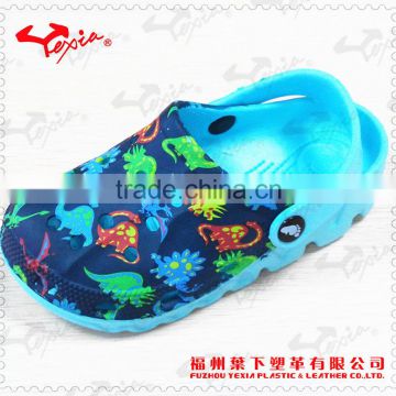 Fashion slipper with transfer printing