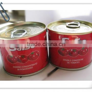 Canned tomato paste, exported to Africa