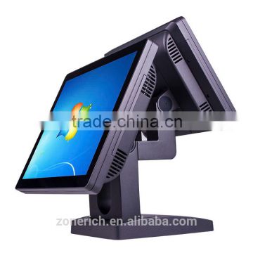 Dual screen pos terminal for specialty store cashier system ZQ-T9060D from Zonerich