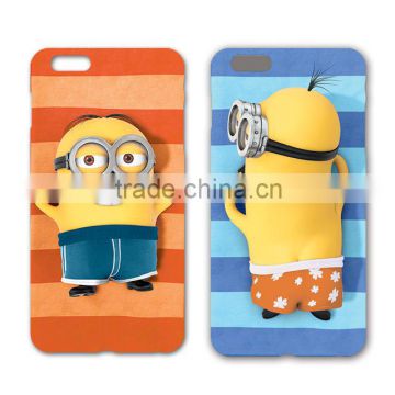 Minions cell phone case for iphone6/6s/6plus/6s plus minion3d silicone case