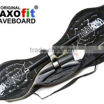 Waveboard MAXOfit XL Spider Black, max. 95 kg, incl. lighting wheels