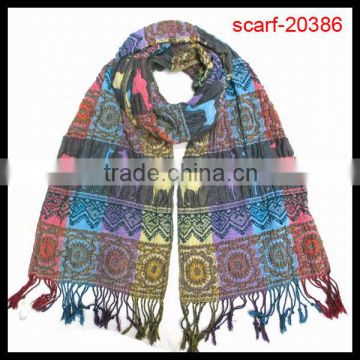Fashion horse pattern polyester printing scarf
