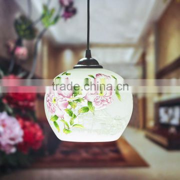 Jingdezhen pastel ceiling pendant light designer restaurant lighting
