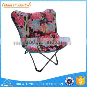 High quality iron butterfly chairs, padded butterfly chairs, butterfly shape chairs