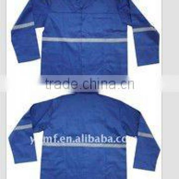 3M reflective stripe blue safety coat/ safety jacket with reflective tap