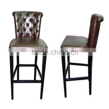 tufted pu leather bar chair YC7040