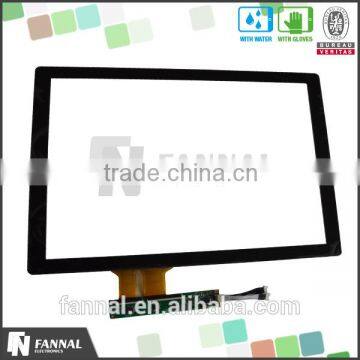 18.5 inch industrial usage USB or I2C port multi touchscreen water proof and sunlight readable