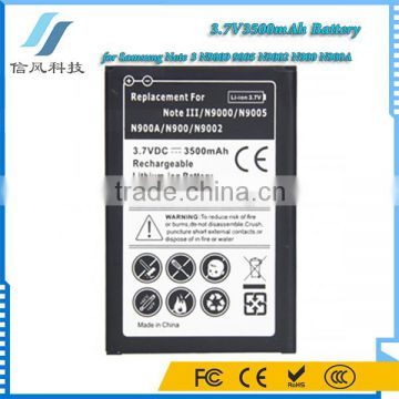 3.7V 3500mAh Replacement Battery for Samsung Note 3 N900A 9005 N9002 N900 N9000 Battery Black