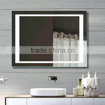bathroom mirror attached light ,backlit mirror with led lighed,Hotel illuminated mirror
