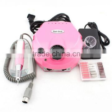 Best quality Nail Art Powerful 25,000RPM electric nail drill / pedicure manicure machine with pedal