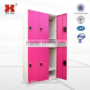 6 Door Electronic Lock Lockers/Colourful Electronic Lock Steel Locker Cabinet