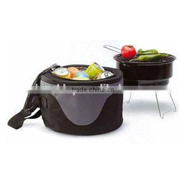 Cooler bag with BBQ grill sets