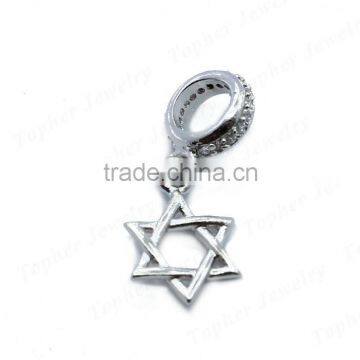 925 sterling silver fashion hook classical star of david pendant