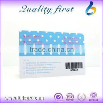 Nice NFC Ntag216 Barcode Cards PVC Cards