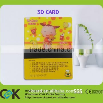 In Wholesale! Custom eco-friendly plastic lenticular card printing
