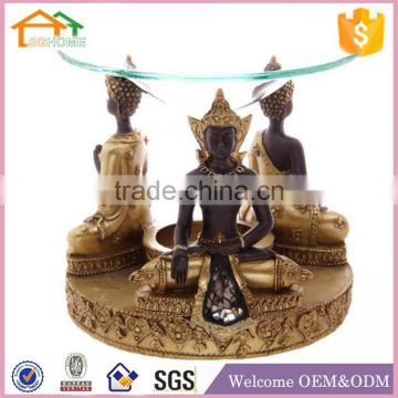 Factory Custom made best home decoration gift polyresin resin oil burner buddha