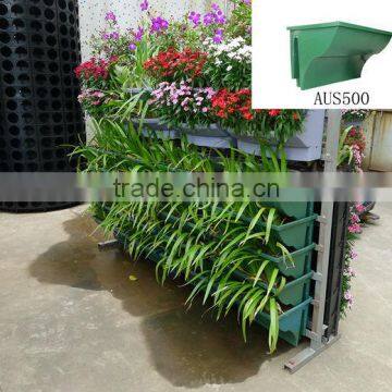 AUS500 balustrade planter, green wall plastic flower pots