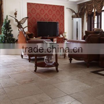 Coffee Travertine Marble Pattern Floor Design