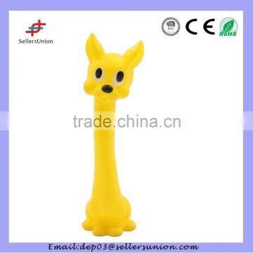 Vinyl Soft rubber Eco-friendly Giraffe Pet Toy