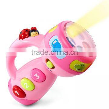 Flashlight Toy for Kids Music Play Plastic Flashlight Toys