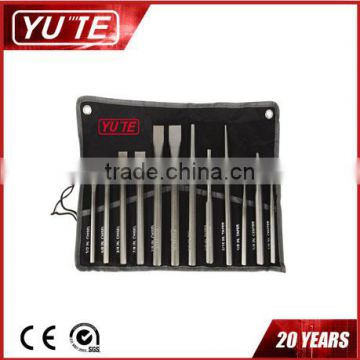 factory 12pcs 40Cr steel Punch & Chisel Set ,punch tools&hydraulic punch tool