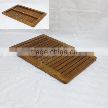 High quality waterproof teak wood novelty bath mats