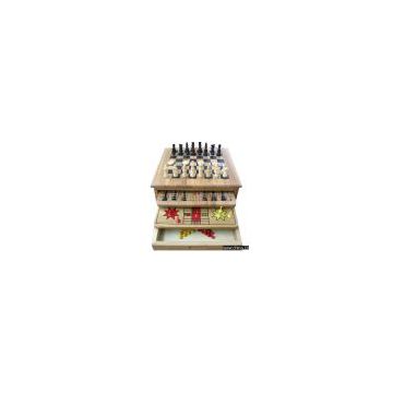 Sell XF962 10-in-1 Combination Wooden Game Set