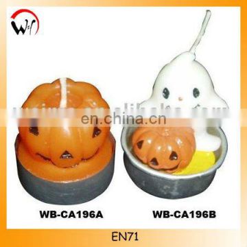 Halloween pumpkin tealight craft