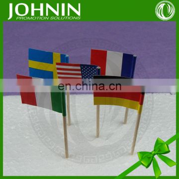 wholesale promotion paper cocktail national toothpick country flag