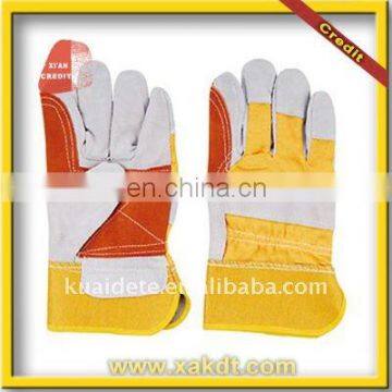 Durable Modeling Cow Split Leather Working Gloves with CE