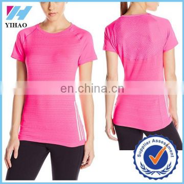 Yihao Trade assurance women round neck Women's Short Sleeve sports t shirt