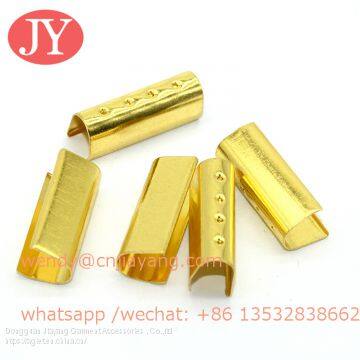 Dongguan Jiayang 4 dots metal crimps 20mm cord end Metal Fold Over ...