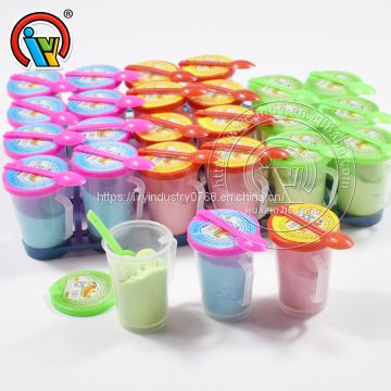 Bubble Gum with Sour Powder Candy Cup