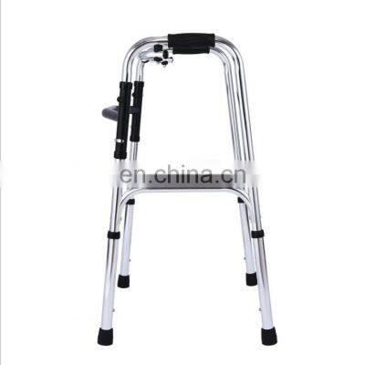Foldable Walking Frame for Adult Elderly Lightweight Aluminum Old People Walker Folding Lightweight Adjustable Walker for Adult