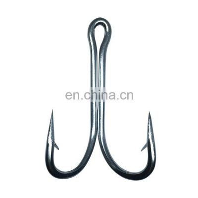 Top Quality Stainless Steel Double Fishing Hook 8 sizes hook for Lake Ocean Beach Reservoir Fishing