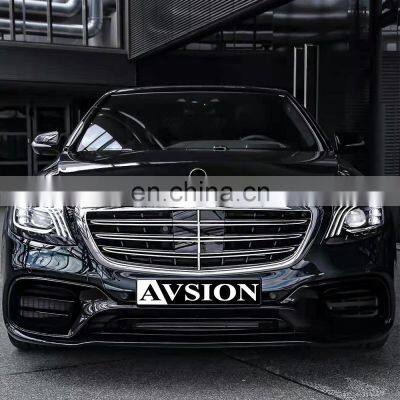 For Mercedes Benz S class W222 2014-2020 years turning to S63 model with front bumper and rear bumper sopilers