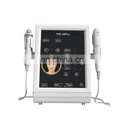 Portable intelligent 2 in 1 7d hifu plus machine with fractional rf microneedle body slimming anti-aging skin rejuvenation