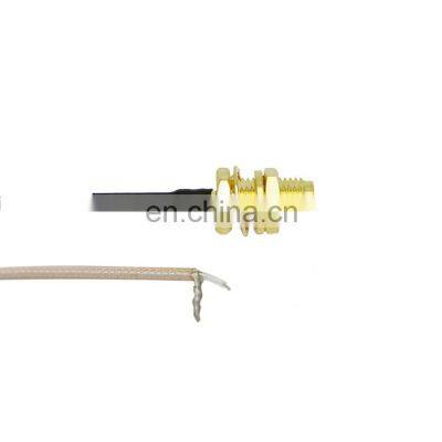 Solder End to SMA RG178 Cable, Solder Bifurcated Connector to SMA Female