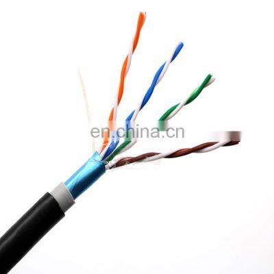 Customized Color 300M 305M 500M 24AWG 26AWG 4prs Lan Cable PE Jacket Network Cable Outdoor FTP Cat5 Cat5e Cable