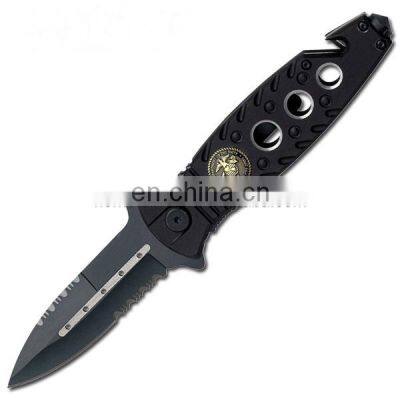 stainless steel new design aluminum handle pocket knife